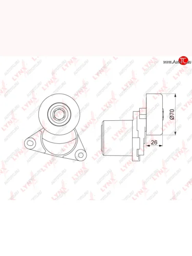 Натяжитель приводного ремня HYUNDAI Tucson (TCI) KIA Sportage (TCI) LYNX LYNX pt3201