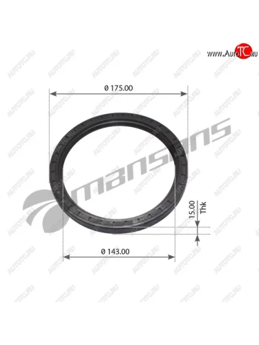 Сальник КАМАЗ-5490 MERCEDES ступицы (145x175x15) MANSONS MANSONS 700.285