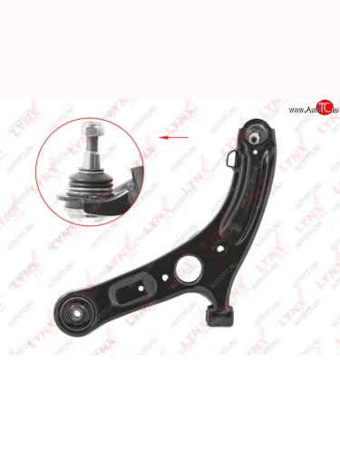 Рычаг подвески HYUNDAI Elantra (10-),i30 (12-) передней нижний левый LYNX LYNX c5527l