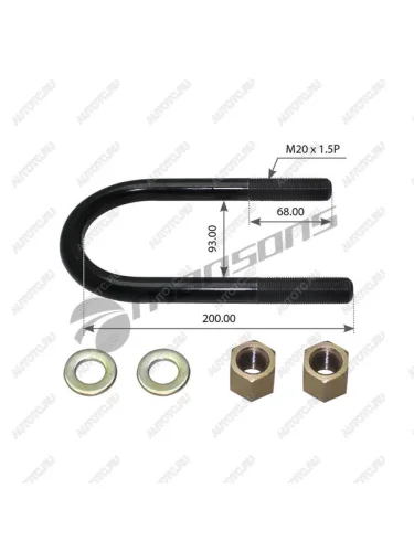 Стремянка RENAULT рессоры (М20200х93мм) MANSONS MANSONS 800.553