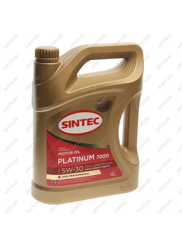 Масло моторное Platinum 7000 A3B4 5W30 синт.4л SINTEC SINTEC 600144