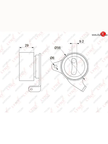 Ролик ГРМ TOYOTA Corolla натяжителя LYNX LYNX pb1068