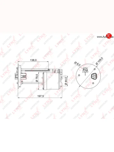 Фильтр топливный TOYOTA Camry (06-11) LYNX LYNX lf982m