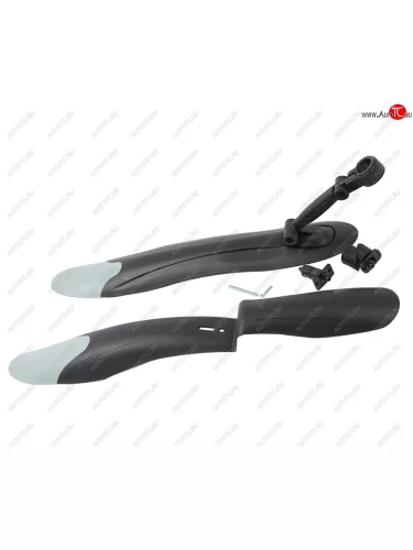 Крыло велосипедное 24-26 пластик черно-серое 2шт. NO NAME xgnb-057