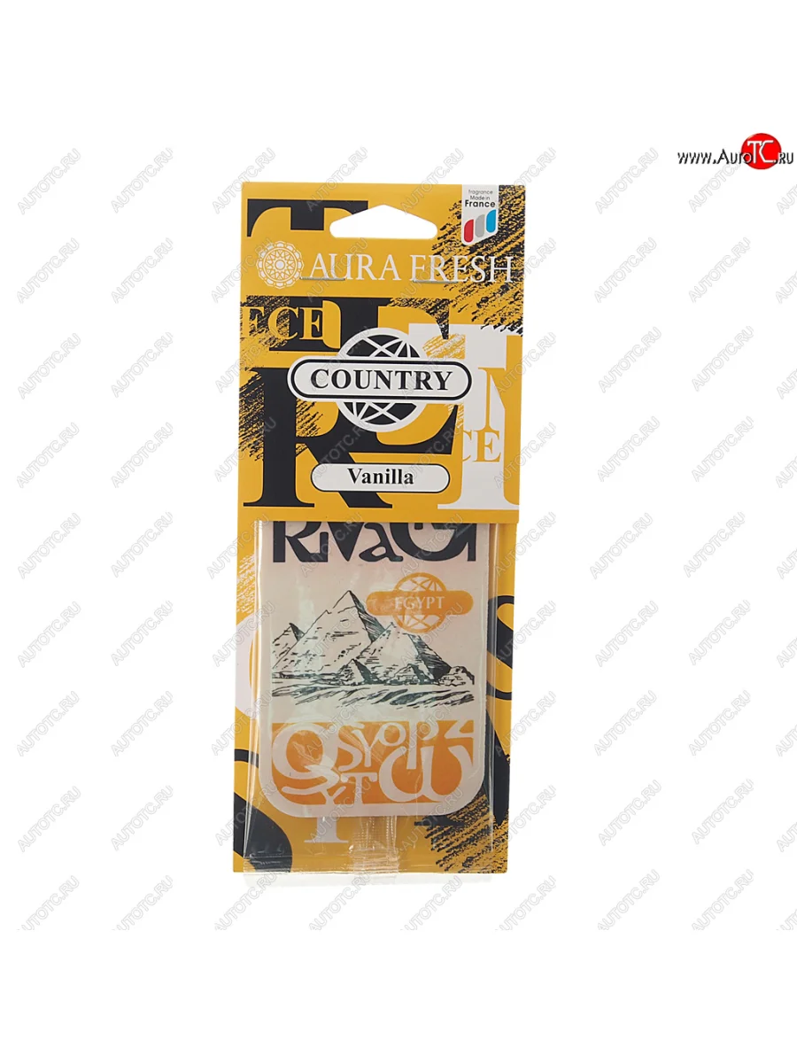 Ароматизатор подвесной картонный (vanilla) Country AURA FRESH AURA FRESH 23027  в Самаре Самарской области