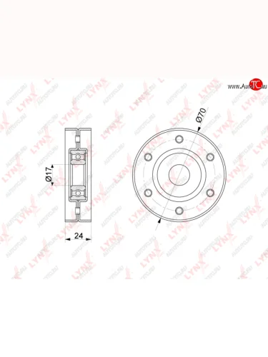 Ролик приводного ремня VW Bora,Golf натяжителя LYNX LYNX pb5213