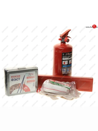 Набор автомобилиста (огнетушитель ОП-2,аптечка,знак,трос 3.5т,перчатки) Универсал - 2(Н) ФЭСТ ФЭСТ 1503