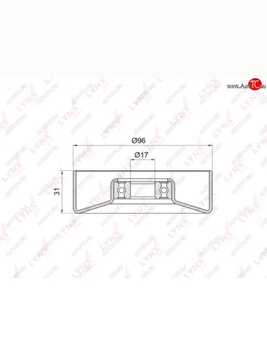 Ролик приводного ремня TOYOTA Cresta (96-01),Supra (93-02) натяжителя LYNX LYNX pb5030