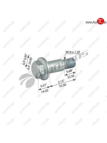 Болт SAF крепления суппорта (M16x1.5x55) MANSONS MANSONS 600.199