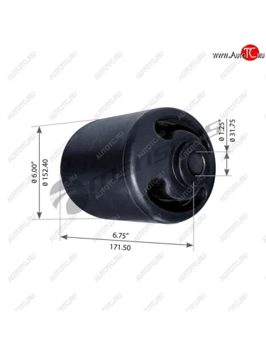 Сайлентблок INTRAX SAF полурессоры (подвески прицепа) (30х155х170) MANSONS MANSONS 10.035