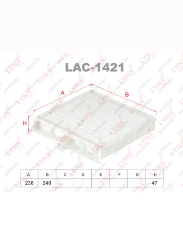 Фильтр воздушный салона RENAULT Scenic (03-09) LYNX LYNX lac1421