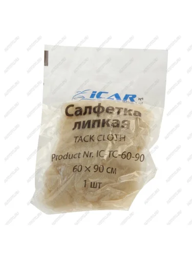 Салфетка липкая 60х90 желтая, рифленая в индивидуальной упаковке ICAR ICAR ic-tc-60-90