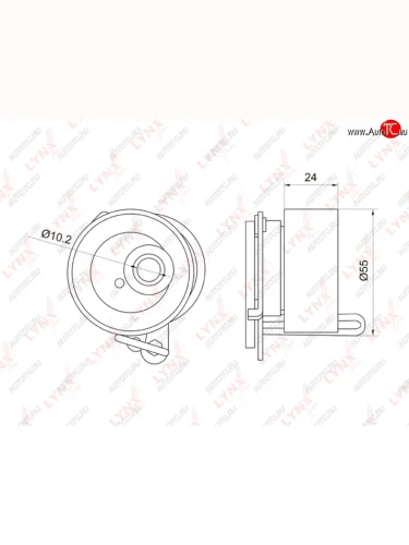 Ролик ГРМ HONDA Civic (01-) натяжителя LYNX LYNX pb1019
