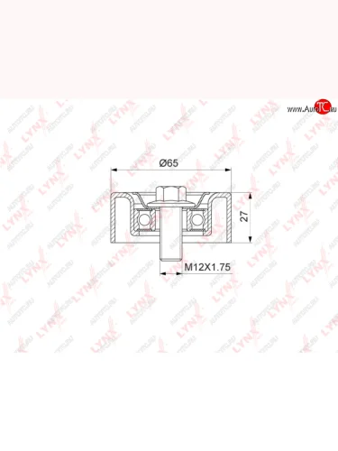 Натяжитель приводного ремня HYUNDAI Santa Fe (09-),ix35 (09-) KIA Sorento (09-) (2.02.2) LYNX LYNX pb5339