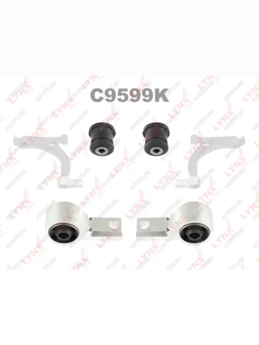 Сайлентблок FORD Fusion (02-) рычага переднего (комплект 4шт) LYNX LYNX c9599k