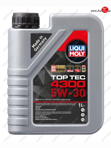 Масло моторное TOP TEC 4300 5W30 синт.1л LIQUI MOLY LIQUI MOLY 2323