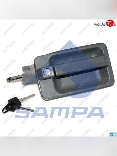 Ручка MERCEDES 641,642,649 двери наружная левая (с личинкой и ключами) SAMPA SAMPA 204.097