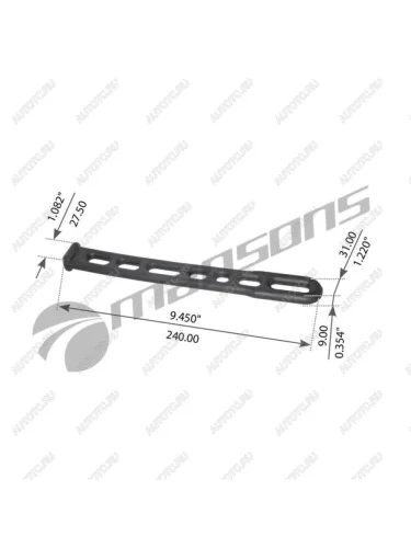 Крепление брызговика VOLVO FH MANSONS MANSONS 900.345