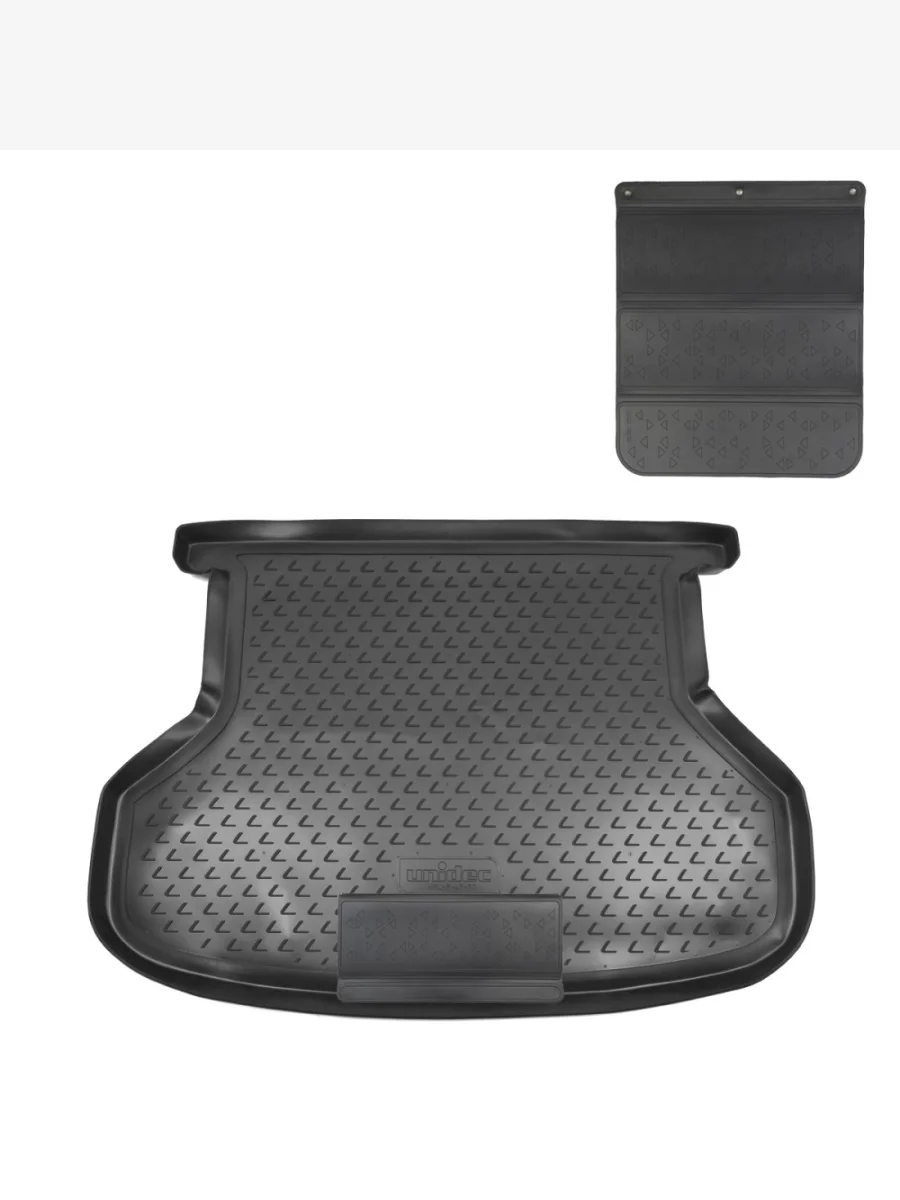 Коврик в багажное отделение с защитным фартуком Norplast Unidec Lexus RX350 XU30 дорестайлинг (2003-2006) (черный)  в Керчи Республика Крым