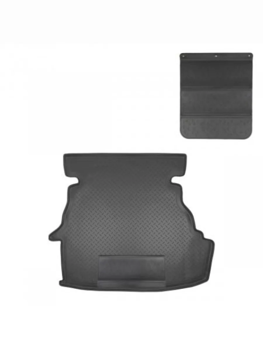 Коврик в багажное отделение с защитным фартуком Norplast Unidec Toyota Camry XV30 дорестайлинг (2001-2004) (черный)  в Перми Пермском крае