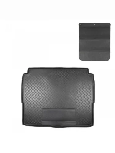 Коврик в багажное отделение с защитным фартуком Norplast Unidec (черный) CITROEN C5 Aircross доресталийнг (2017-2022)