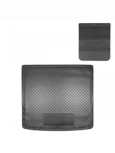 Коврики в багажное отделение с защитным фартуком (4WD) Norplast Unidec (черный) Renault Duster HS дорестайлинг (2010-2015)