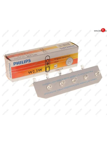 Лампа 12V W2.3W W2x4.6d PHILIPS PHILIPS 12061cp