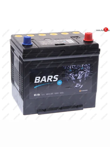 Аккумулятор BARS Asia 65Ач обратная полярность BARS 6ст65(0) 75d23l