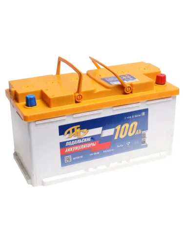 Аккумулятор ПОДОЛЬСК 100Ач обратная полярность ПОДОЛЬСК 6ст100(0)