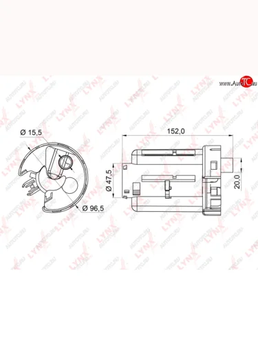 Фильтр топливный MITSUBISHI Pajero (00-07) LYNX LYNX lf365m