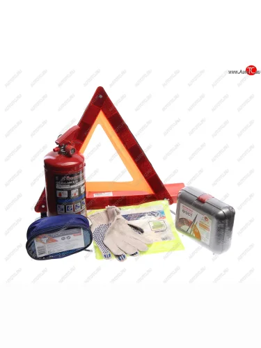 Набор автомобилиста (огнетуш.ОП-2,аптечка,знак,трос 5т,жилет,перчатки) Стандарт Plus NOVA BRIGHT NOVA BRIGHT 39663