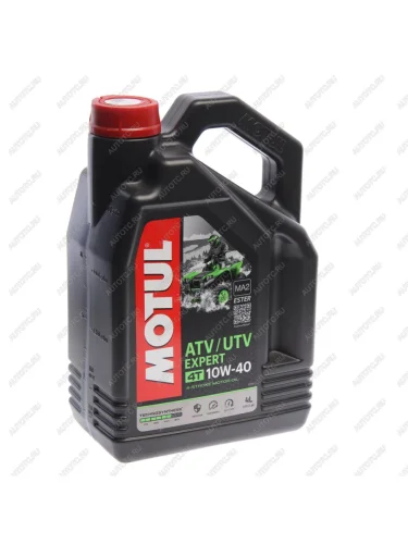 Масло моторное для 4-х тактных двигателей ATV-UTV EXPERT 4T 10W40 псинт.4л MOTUL MOTUL 112786