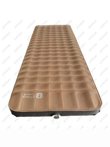 Коврик надувной утеплённый BTrace Queen 8, 198х68х7,5 см (Коричневый)  m0228