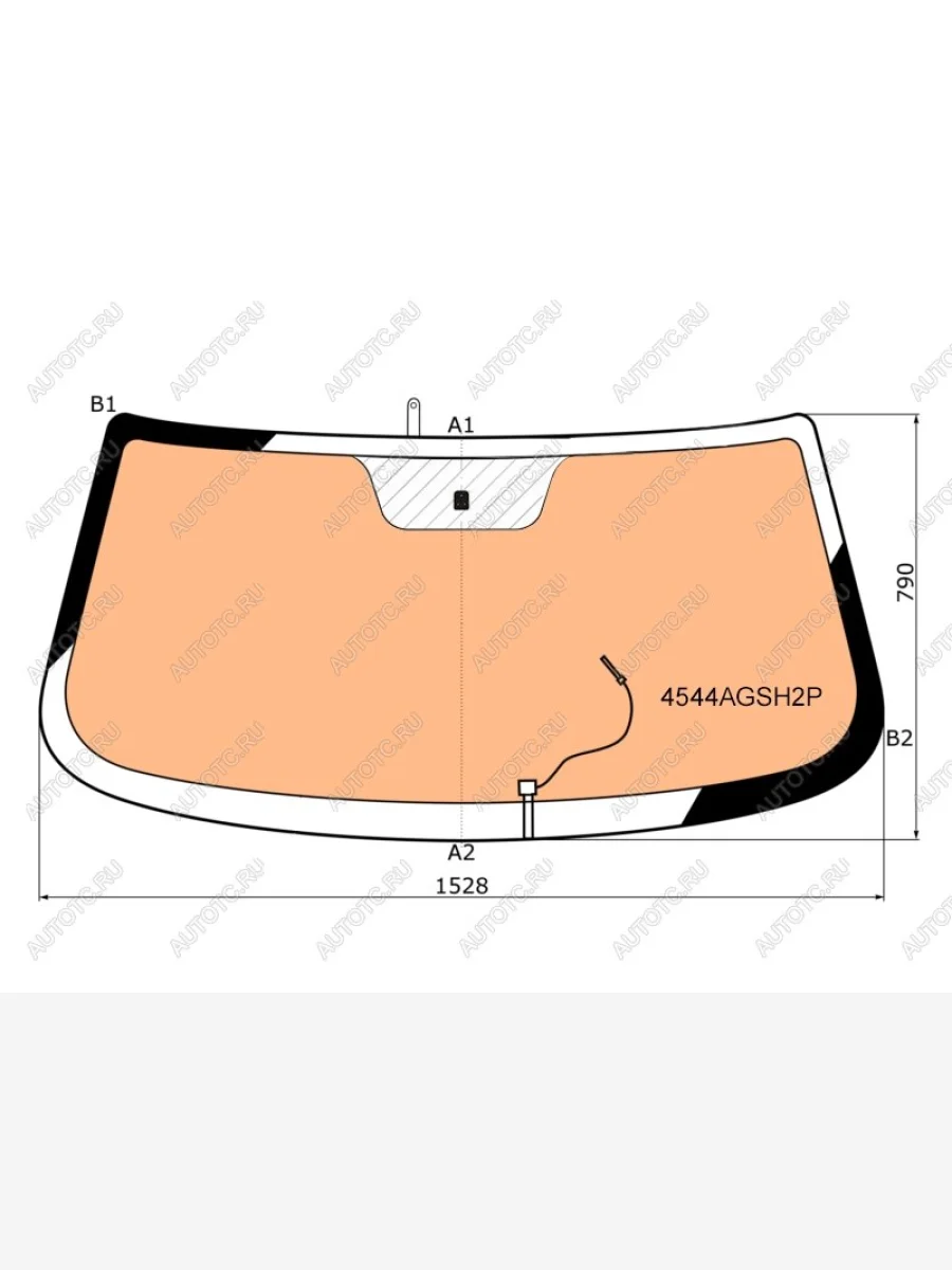 Стекло лобовое (Обогрев полный) Chevrolet Niva 09-  LADA Niva Travel 21- BOR 4544AGSH2P  в Воронеже Воронежской области