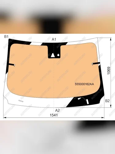 Стекло лобовое (обогрев полный, датчик дождя, молдинг) FUYAO (зеленое) EXEED TXL  дорестайлинг (2020-2021)