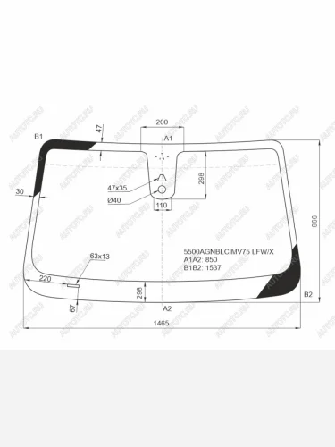 Стекло лобовое (Камера/ Датчик дождя) Mercedes-Benz X-Class 17- XYG 5500AGNBLCIMV75 LFW/X, 5500agnblcimv75lfwx XYG 5500AGNBLCIMV75 LFW/X