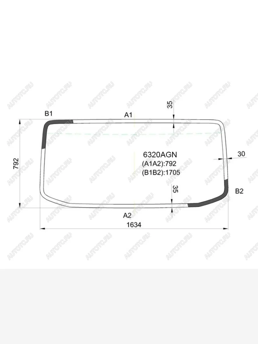 Стекло лобовое (сборка Россия, ЕВРО 4) FUYAO  Isuzu Elf (NPR75) (2014-2023) NMR (зеленое)  в Воронеже Воронежской области