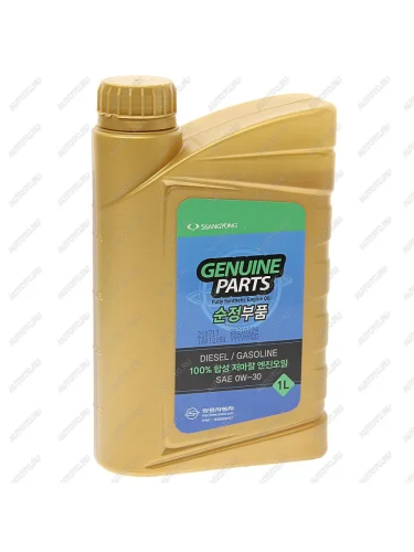 Масло моторное SSANGYONG DIESELGASOLINE FULLY SAE0W30 синт.1л OE SSANGYONG 0000000757
