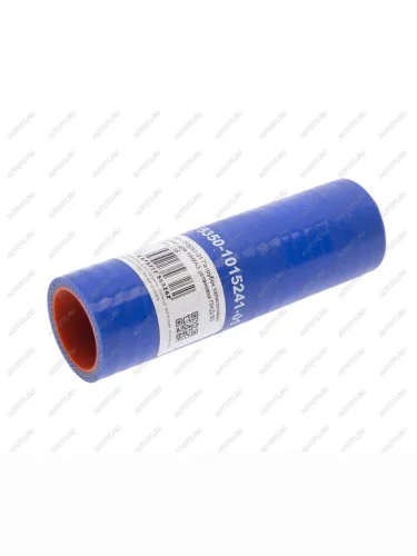 Патрубок КАМАЗ радиатора отводящий нижний короткий синий силикон (L=135мм,d=32) ПОЛИТЕХНИК ПОЛИТЕХНИК 00-00000168