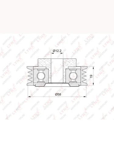 Ролик приводного ремня SUZUKI Jimny натяжителя LYNX LYNX pb5028
