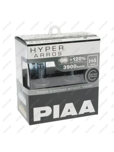 Лампа 12V H4 60/55W P43t +120% бокс (2шт.) Hyper Arros PIAA PIAA (Пиаа) he-900-h4 PIAA (Пиаа) he-900-h4