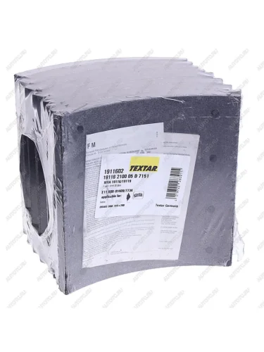 Накладка тормозной колодки IVECO (410x200) стандарт 96 отв. 8x15 / 93058 (8шт.) TEXTAR TEXTAR 1911602 TEXTAR 1911602