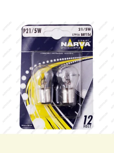Лампа 12V P215W BAY15d блистер (2шт.) NARVA NARVA 179164000