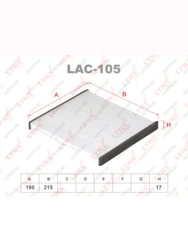 Фильтр воздушный салона TOYOTA Yaris,Prius (99-) LYNX LYNX lac105