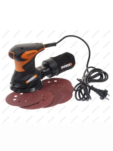 Машина шлифовальная эксцентриковая 300Вт 125мм 12000обмин. (пылесборник) WORX WORX wx652.1