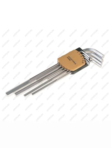 Набор ключей шестигранных 1.27-10мм экстрадлинных 10 предметов ROCKFORCE ROCKFORCE rf-5102xl