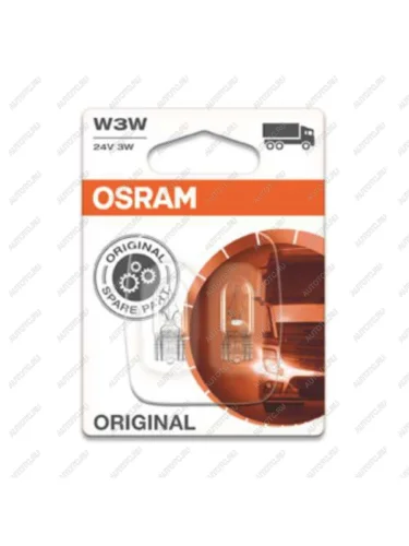 Лампа 24V W3W W2.1x9.5d блистер (2шт.) OSRAM OSRAM 2841-02b