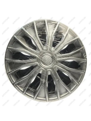 Колпак колеса R-15 серый ВОЛЬТЕК комплект 4шт. NO NAME вольтек r-15