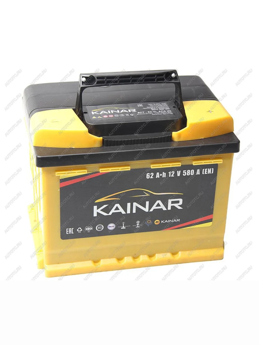 Аккумулятор KAINAR 62Ач обратная полярность KAINAR 6ст62(0)  с доставкой в г. Керчь
