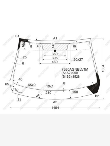 Стекло лобовое Renault Megane 02-09 FUYAO 7260AGNBLV1M